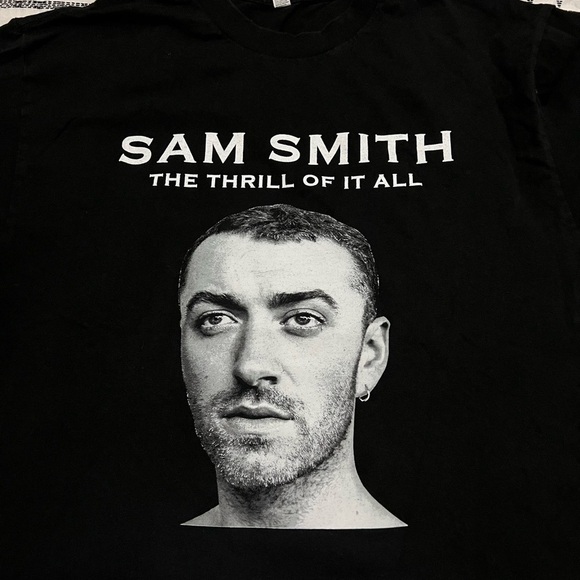 Sam Smith 2018 Tour Tee Size Large - Picture 2 of 5
